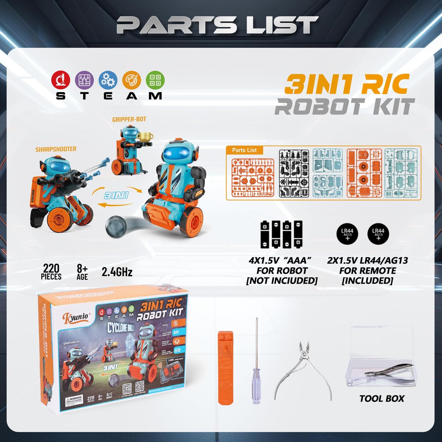 STEM Circuits Robot Building Toys for Kids