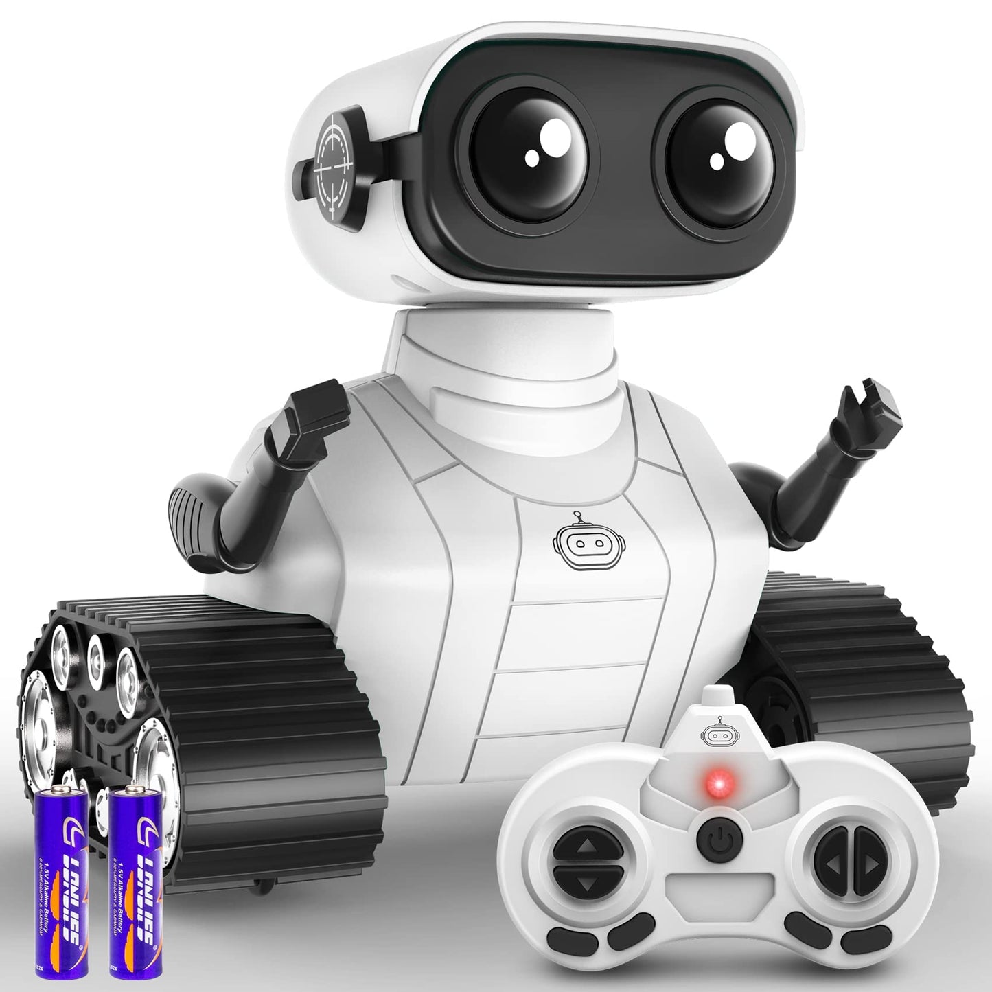 Hamourd Robot Toys for Boys Girls, Emo Robot with Walkie-Talkie Function, Gesture Sensing, Flexible Head & Arms, Programming Motion, Dance Moves, Music, Multi-Mode LED Eye, Toys for Ages