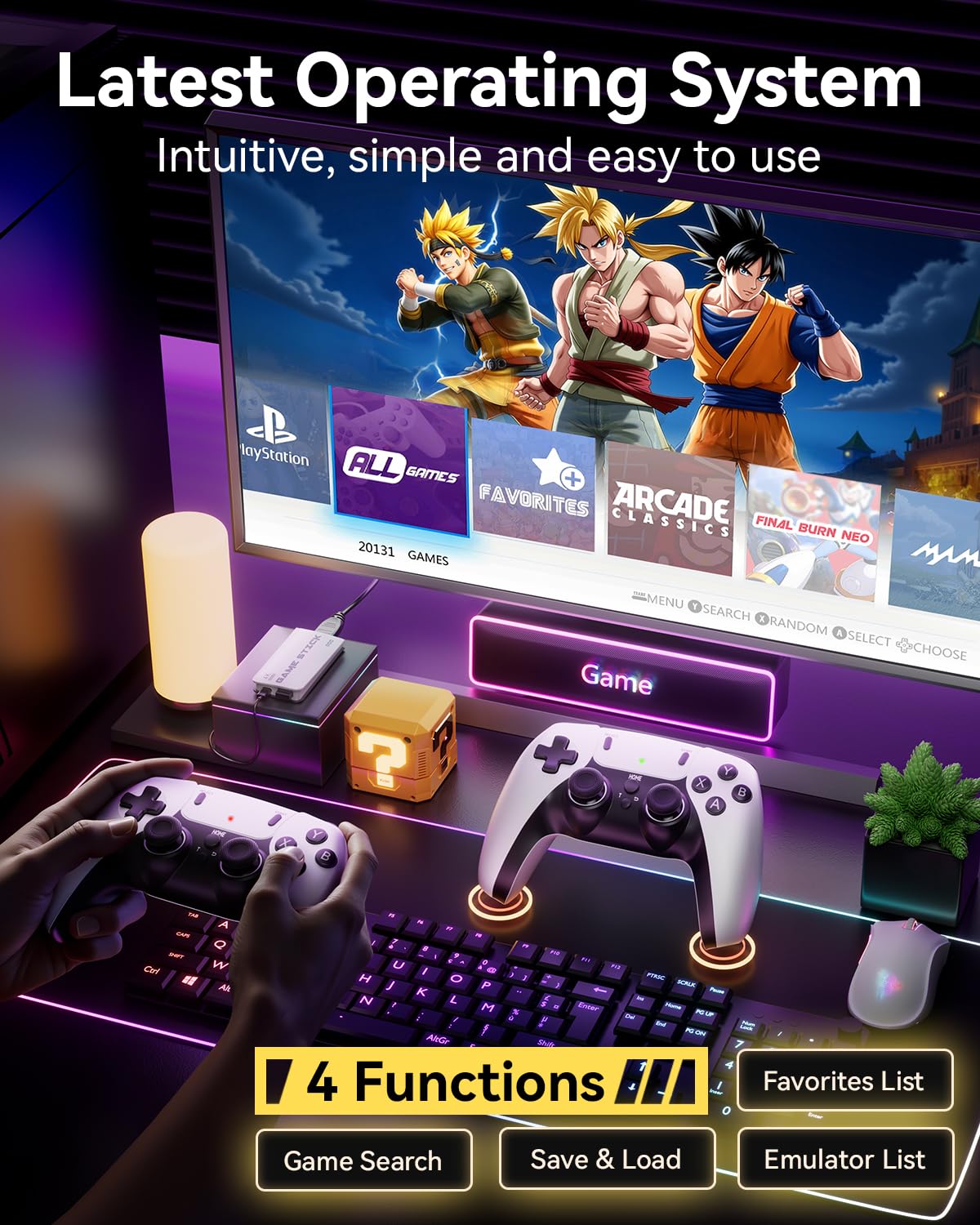 Retro Gaming Console, 20,000+ Retro Game Stick
