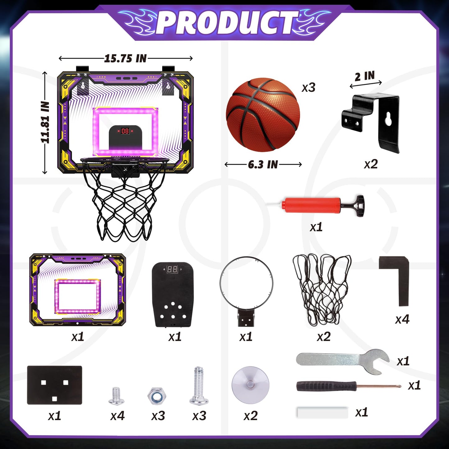 Indoor Basketball Hoop for Kids