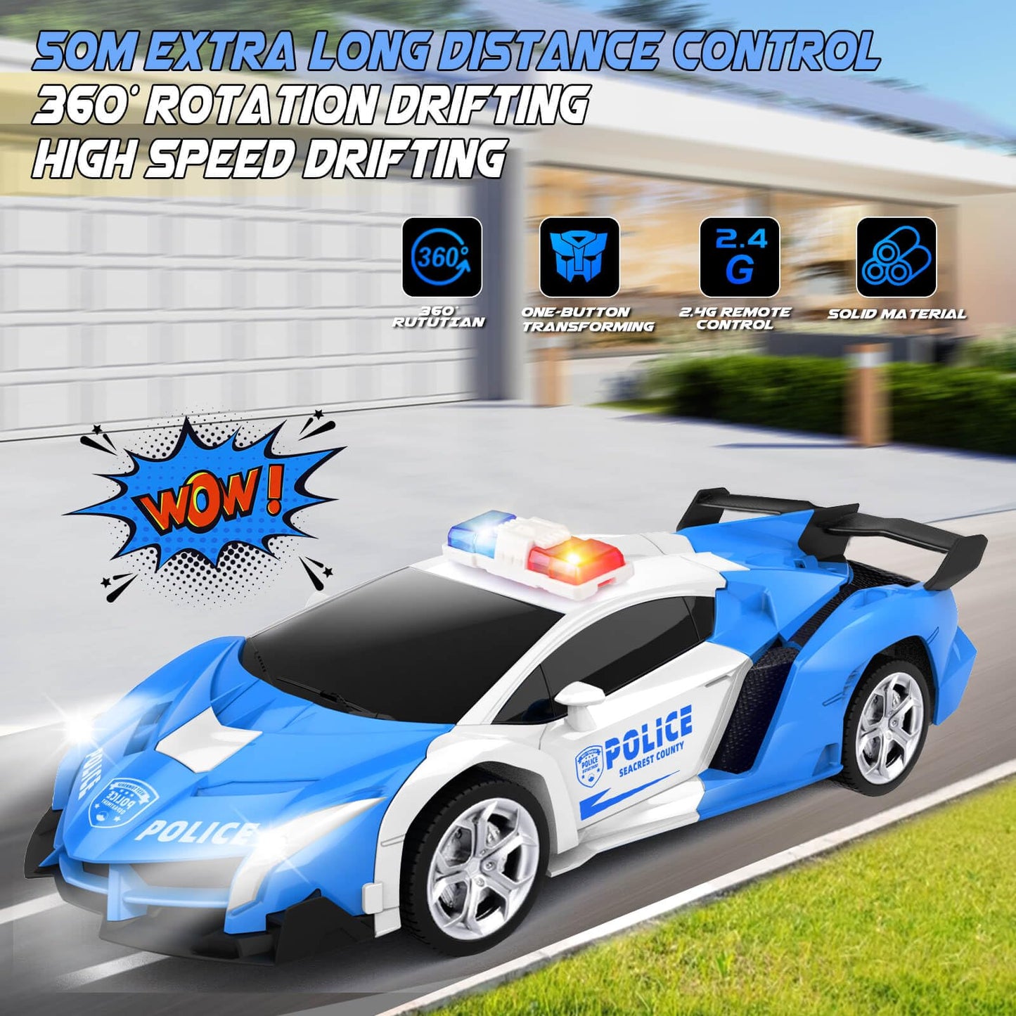 Transform Remote Control Car Toy for Kids