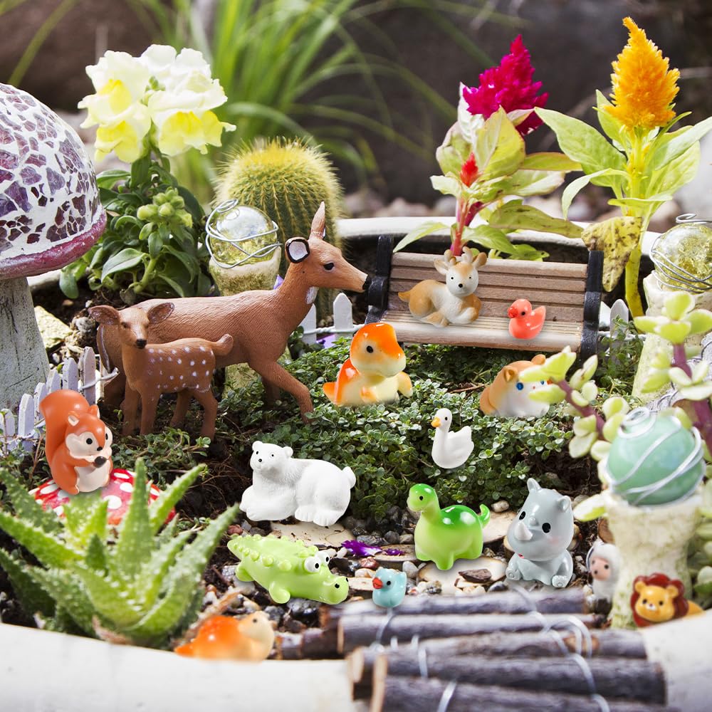 40pcs Mini Resin Animal 40 Styles