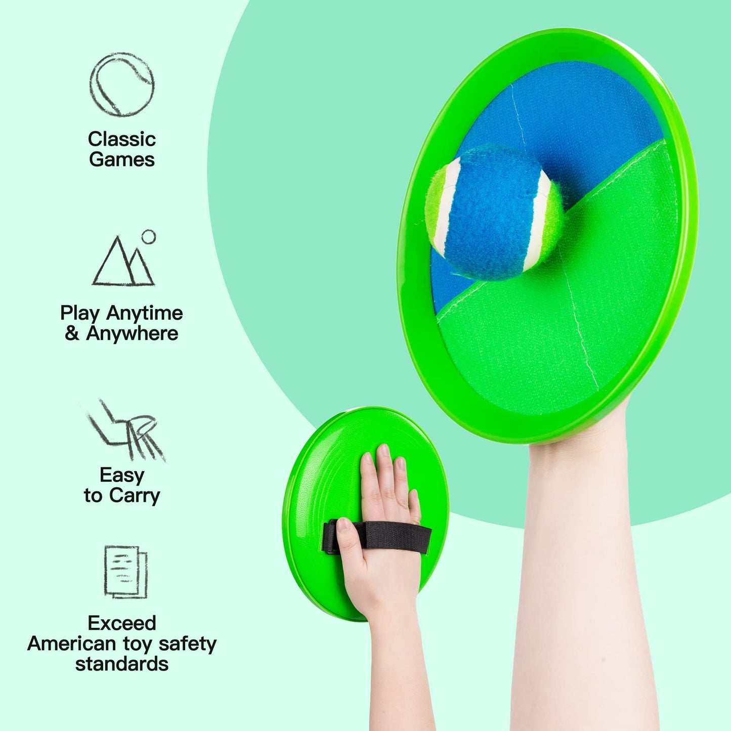 Upgraded Toss and Catch Ball Game Set