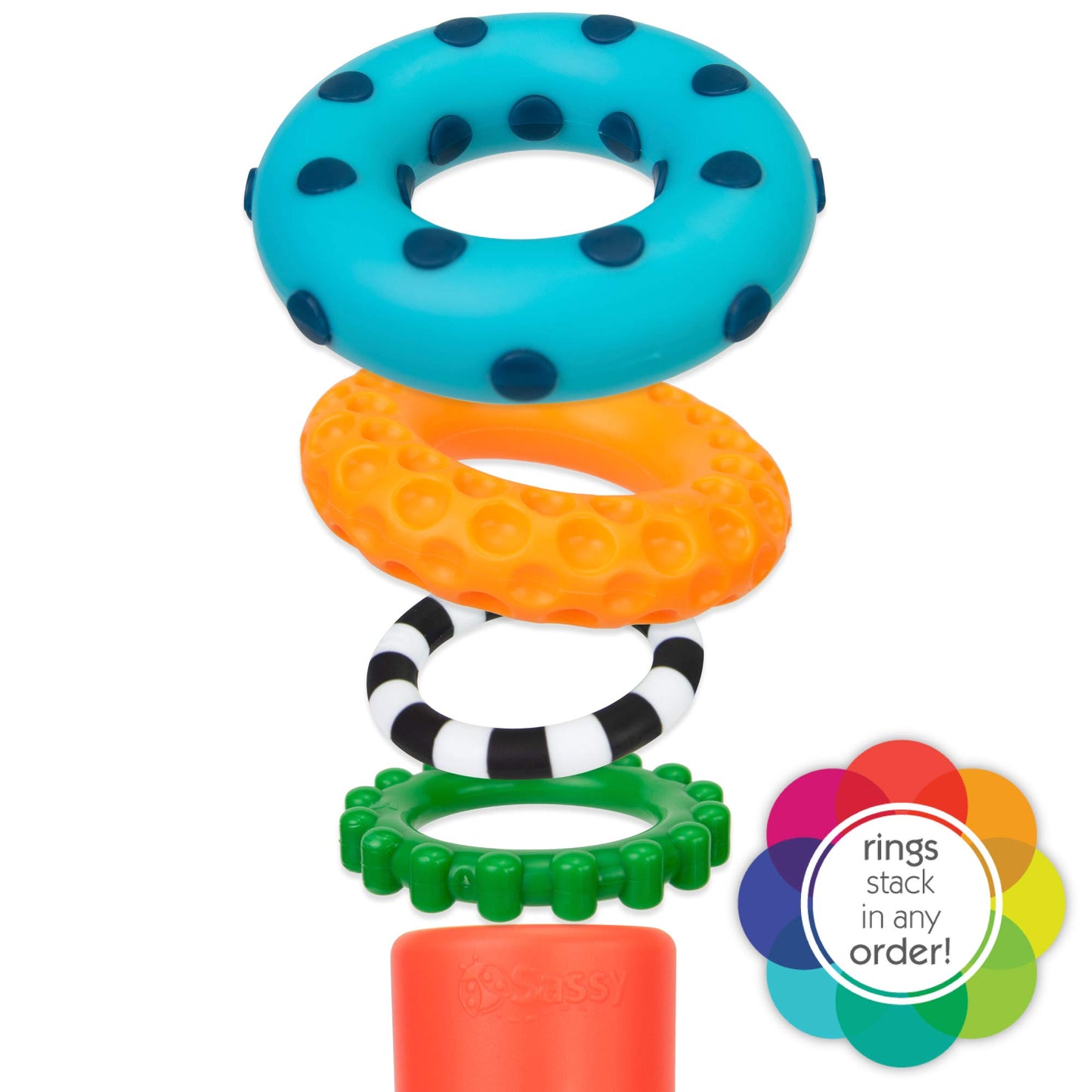 Sassy Stacks of Circles Stacking Ring Toys Set