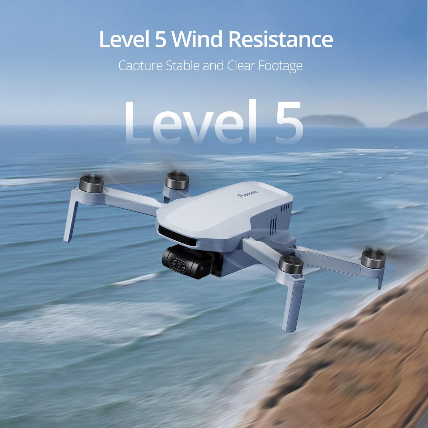 Potensic ATOM, 3-Axis Gimbal 4K Drone with Camera for Adults, Under 249g, 64 Mins Flight, Max 6KM Transmission, Visual Tracking, 4K/30FPS QuickShots, Expansion Kit