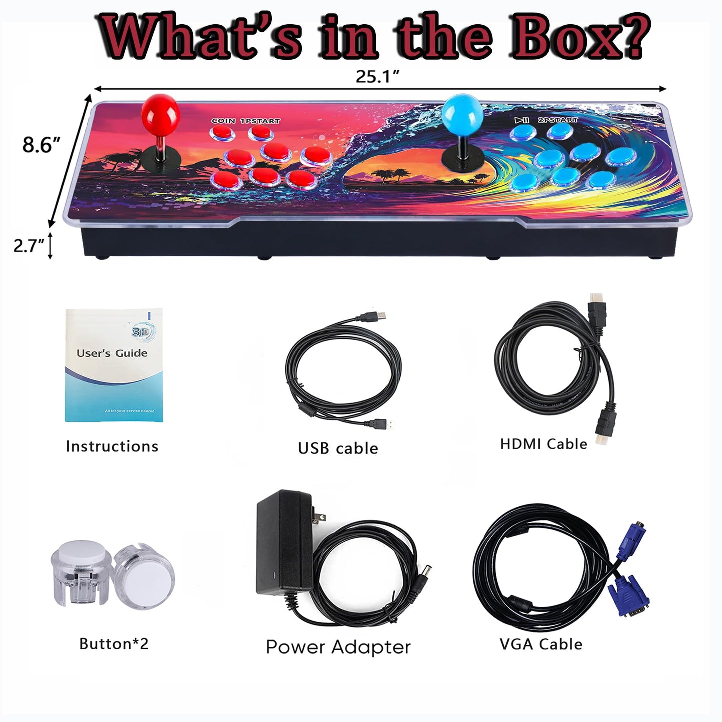 RegiisJoy 32000 Pandoras Box 78S Retro Arcade Game Console