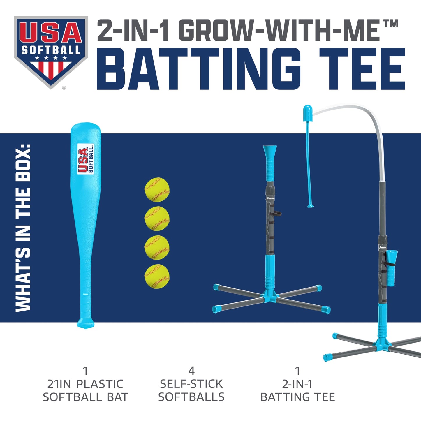 Baseball Batting Tee + Stand Set