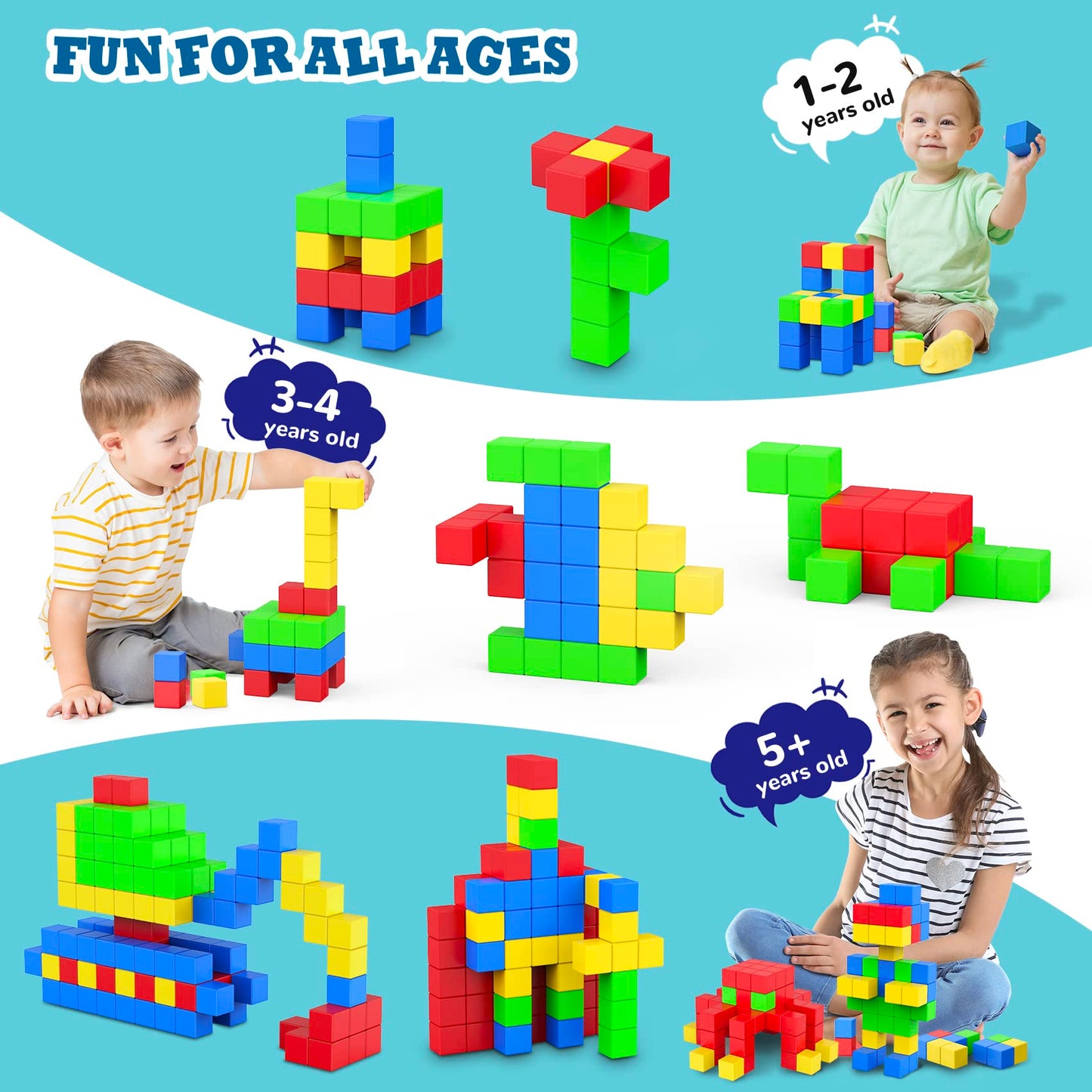 Magnetic Building Blocks Sensory Toys