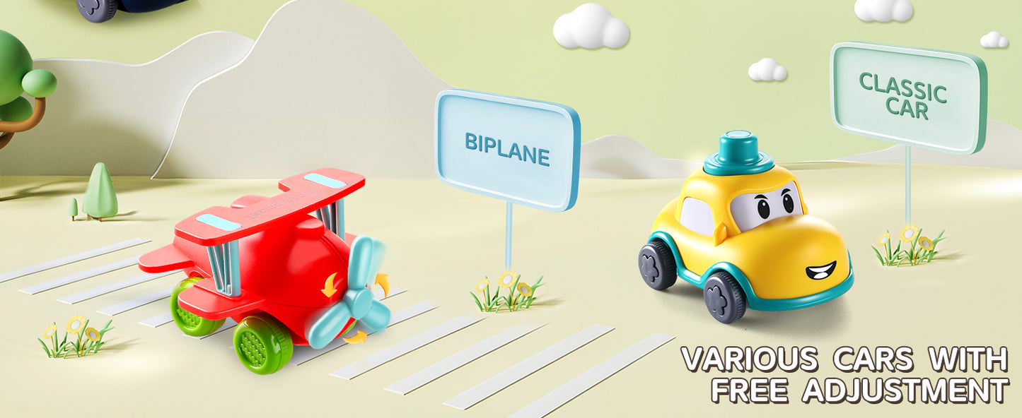 Baby Cranes Car Toys with Playmat