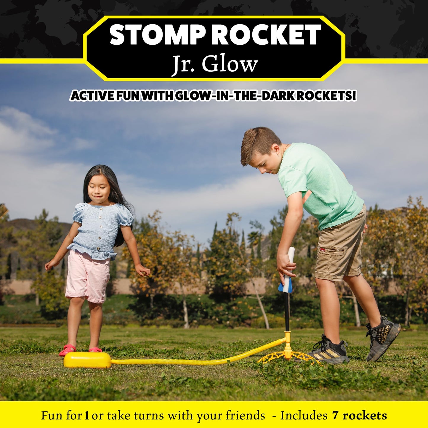 Stomp Rocket Jr Multi-Color Rocket Launcher for Kids