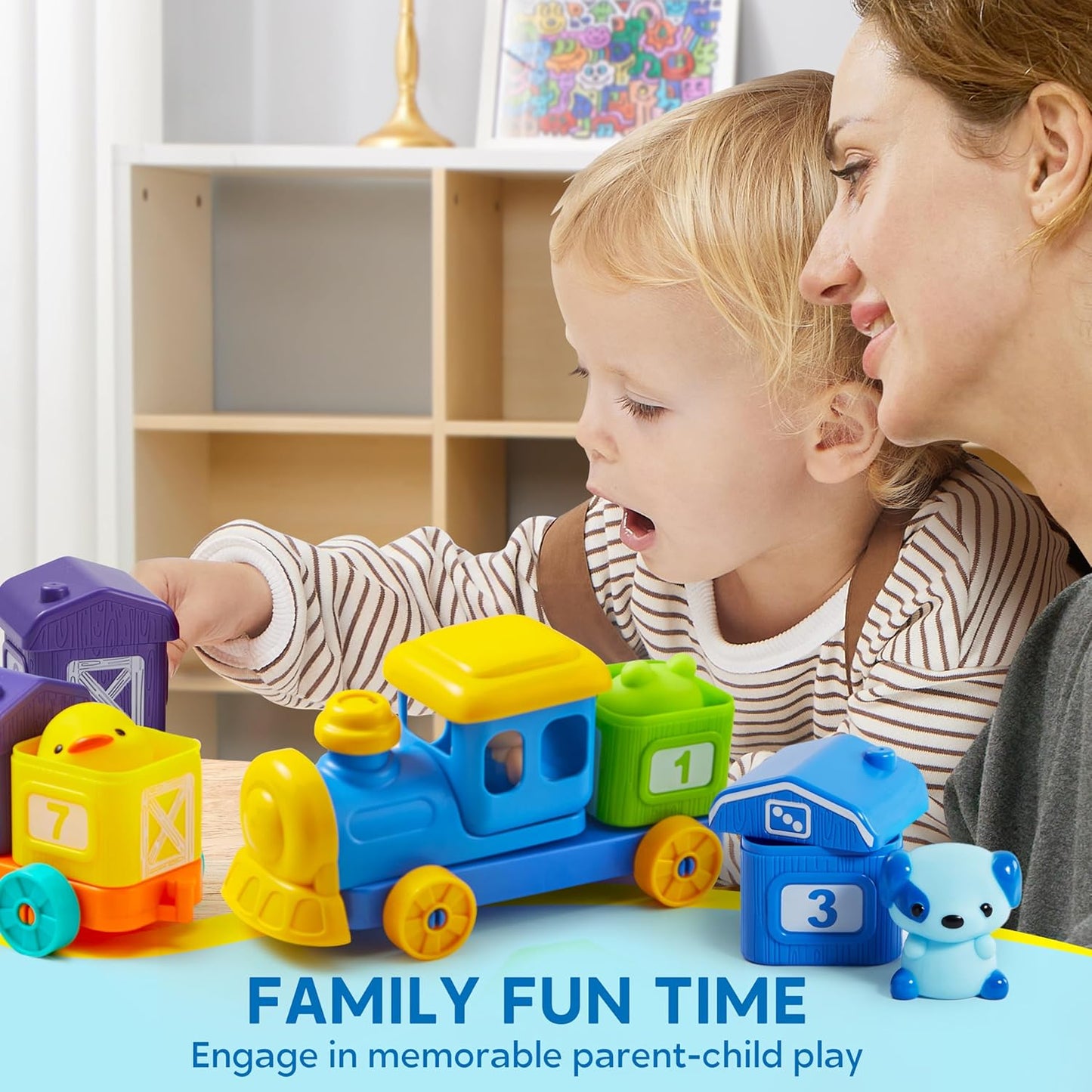 Matching & Sorting Montessori Train Toys