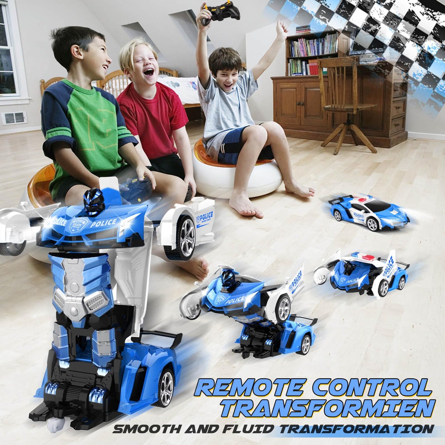 Transform Remote Control Car Toy for Kids