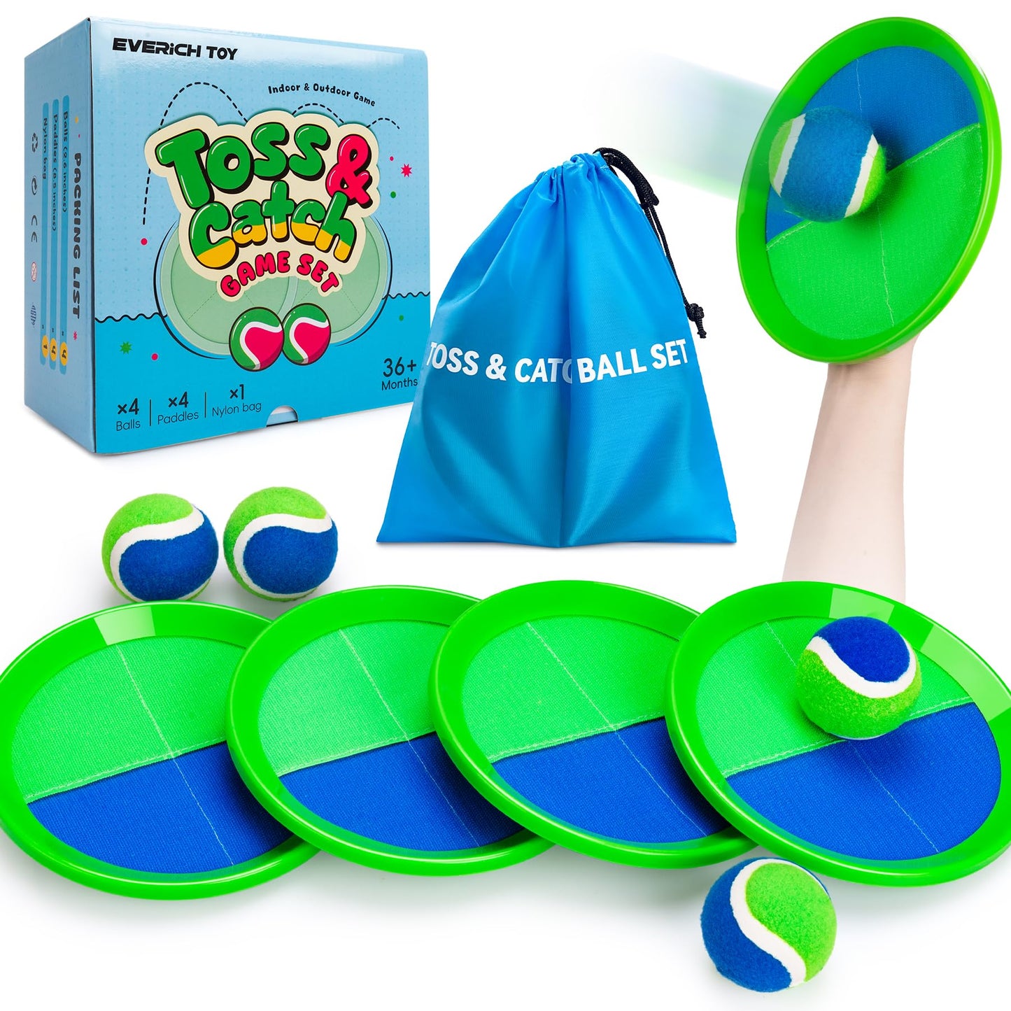 Upgraded Toss and Catch Ball Game Set