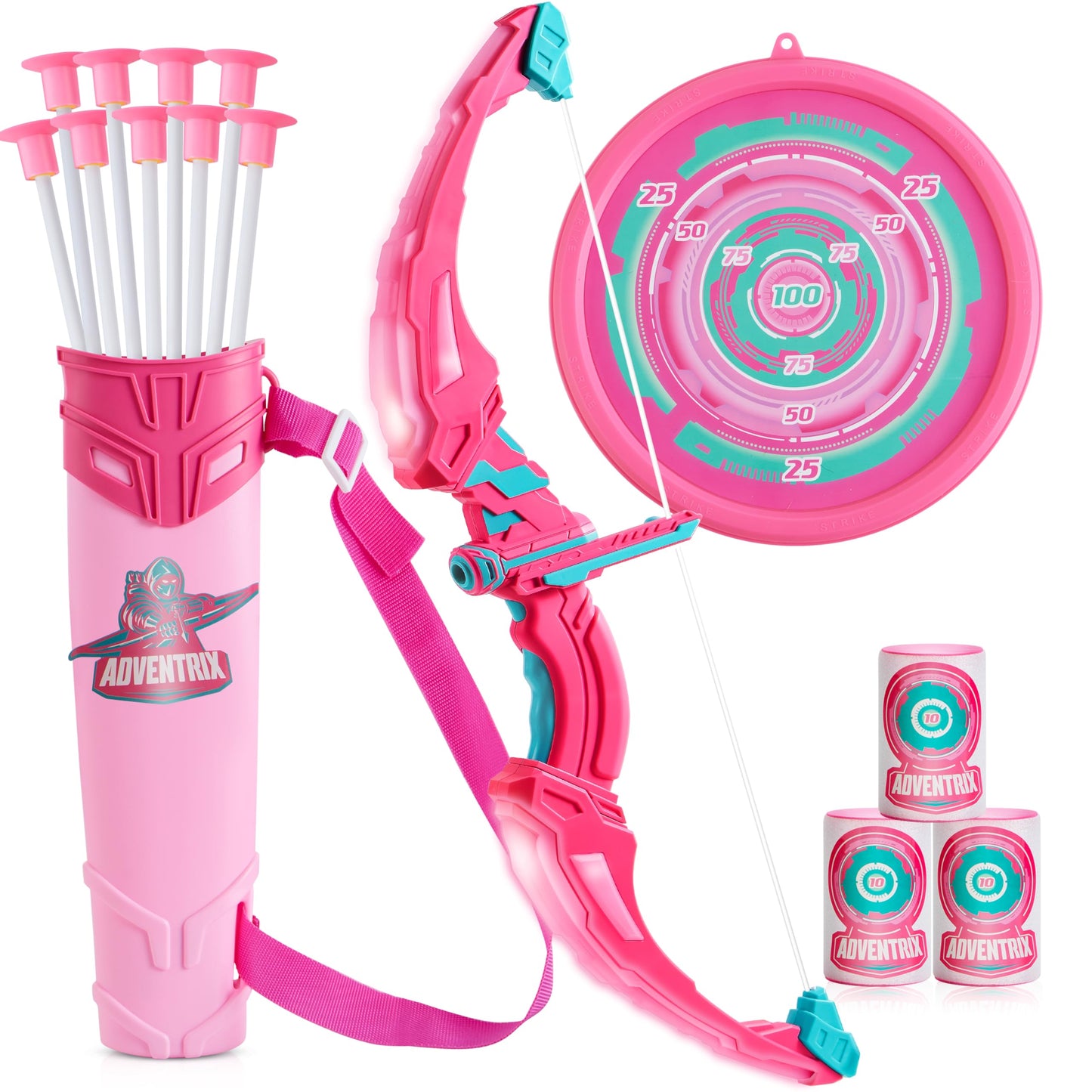 Pink Bow and Arrow Set for Girls