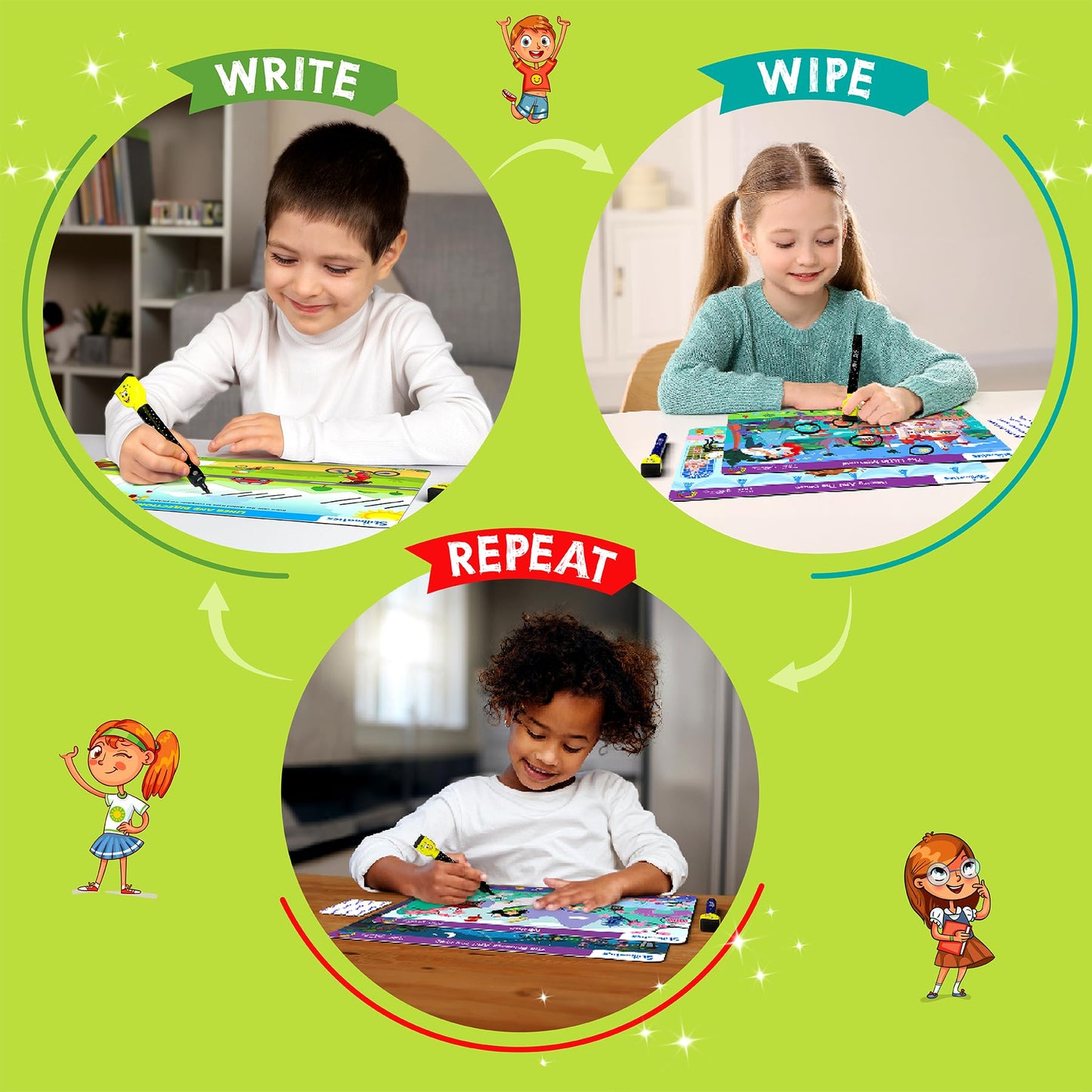 Skillmatics Search and Find Disney Princess Educational Game - Reusable Preschool Learning Activities, Perfect for Toddlers & Kids Who Love Toys, Art & Crafts, Gifts for Boys & Girls Ages 3, 4, 5, 6