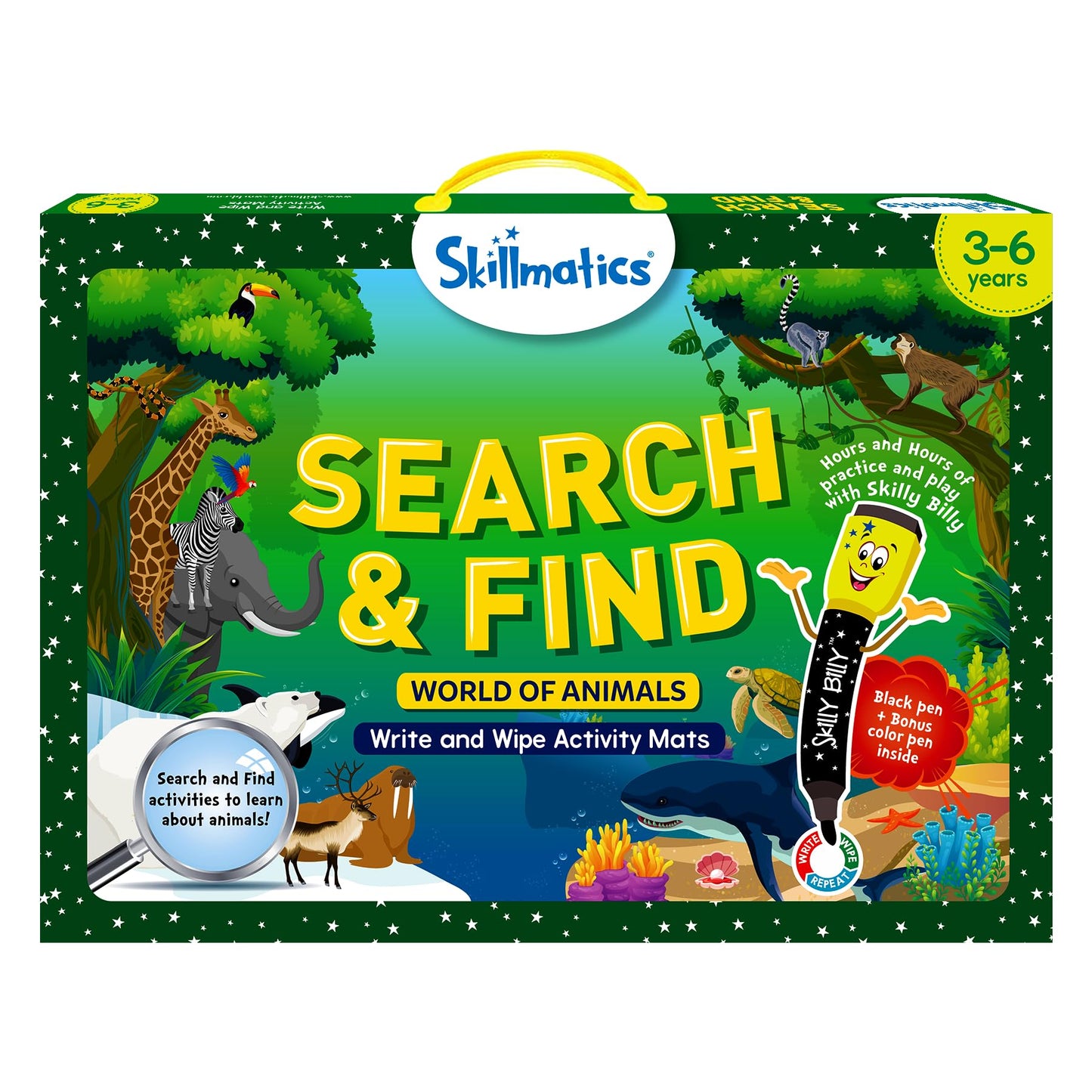 Skillmatics Search and Find Disney Princess Educational Game - Reusable Preschool Learning Activities, Perfect for Toddlers & Kids Who Love Toys, Art & Crafts, Gifts for Boys & Girls Ages 3, 4, 5, 6