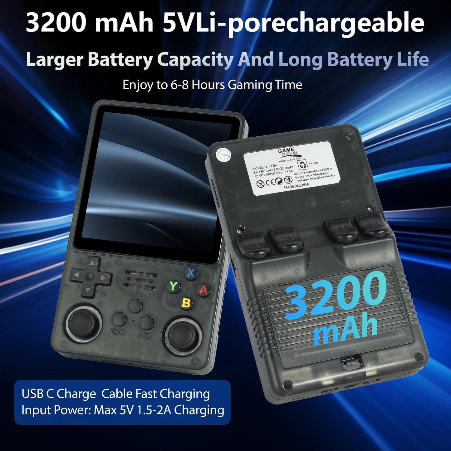 R36plus Handheld Retro Game Console