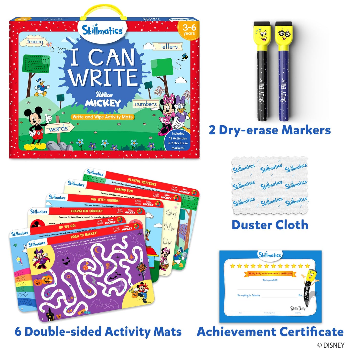 Skillmatics Search and Find Disney Princess Educational Game - Reusable Preschool Learning Activities, Perfect for Toddlers & Kids Who Love Toys, Art & Crafts, Gifts for Boys & Girls Ages 3, 4, 5, 6