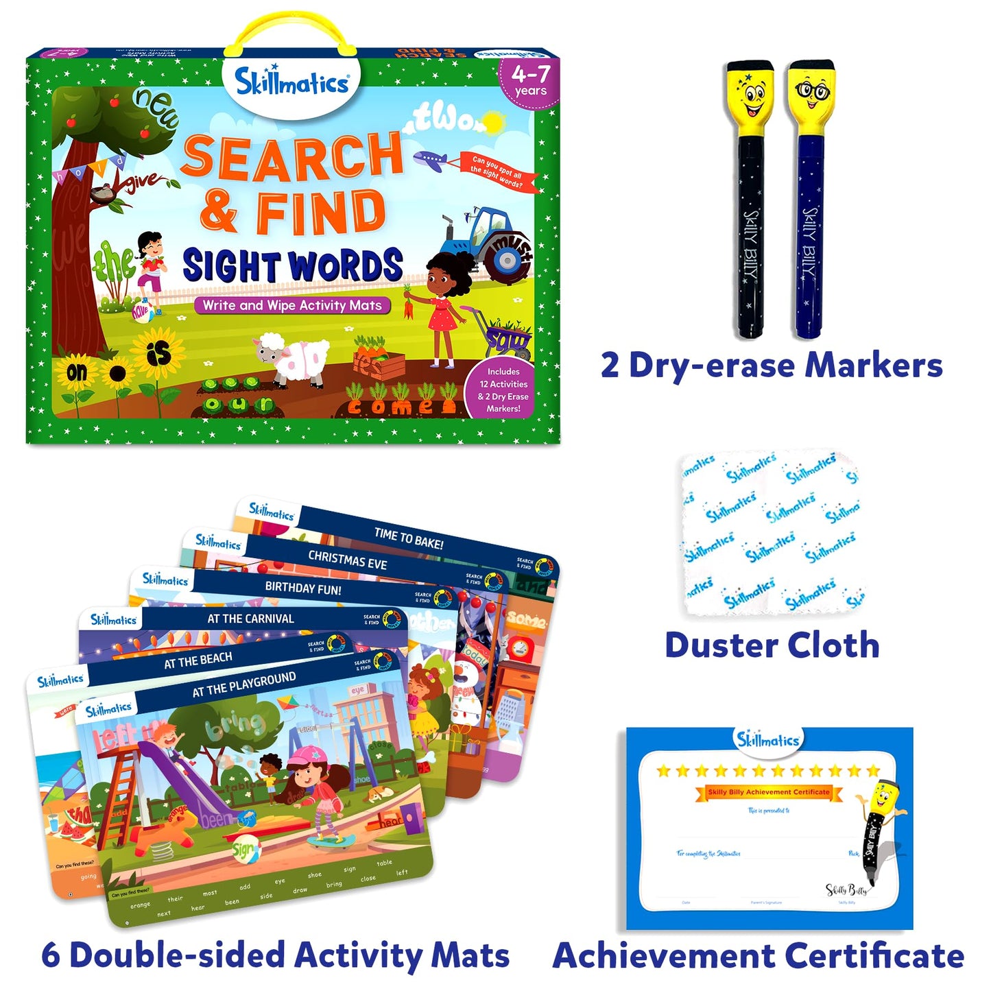 Skillmatics Search and Find Disney Princess Educational Game - Reusable Preschool Learning Activities, Perfect for Toddlers & Kids Who Love Toys, Art & Crafts, Gifts for Boys & Girls Ages 3, 4, 5, 6