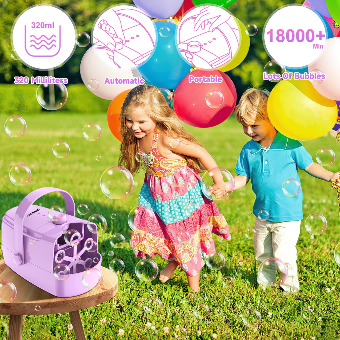 Bubble Machine Automatic Bubble Blower