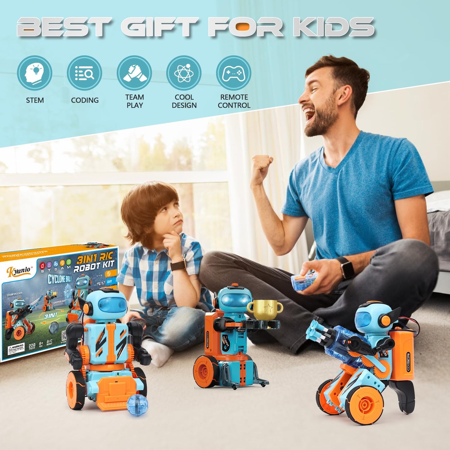 STEM Circuits Robot Building Toys for Kids