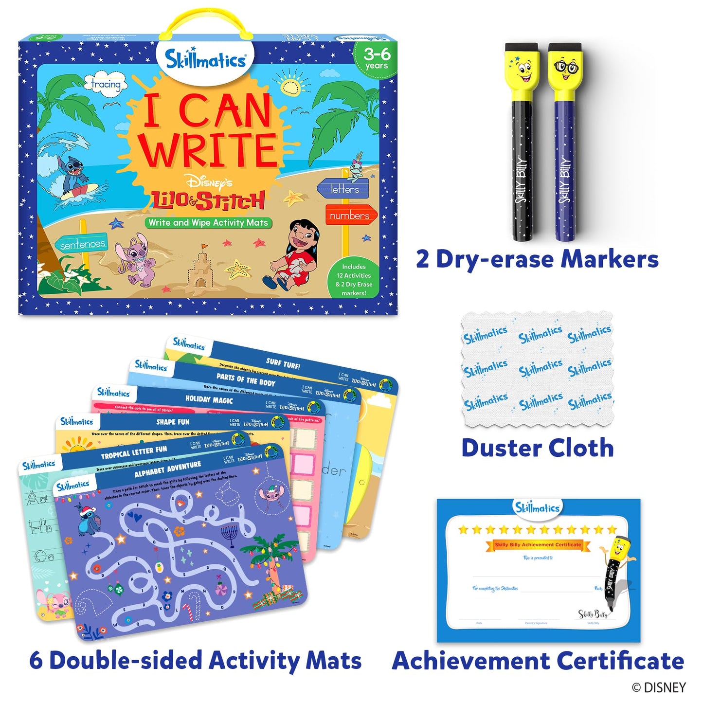 Skillmatics Search and Find Disney Princess Educational Game - Reusable Preschool Learning Activities, Perfect for Toddlers & Kids Who Love Toys, Art & Crafts, Gifts for Boys & Girls Ages 3, 4, 5, 6