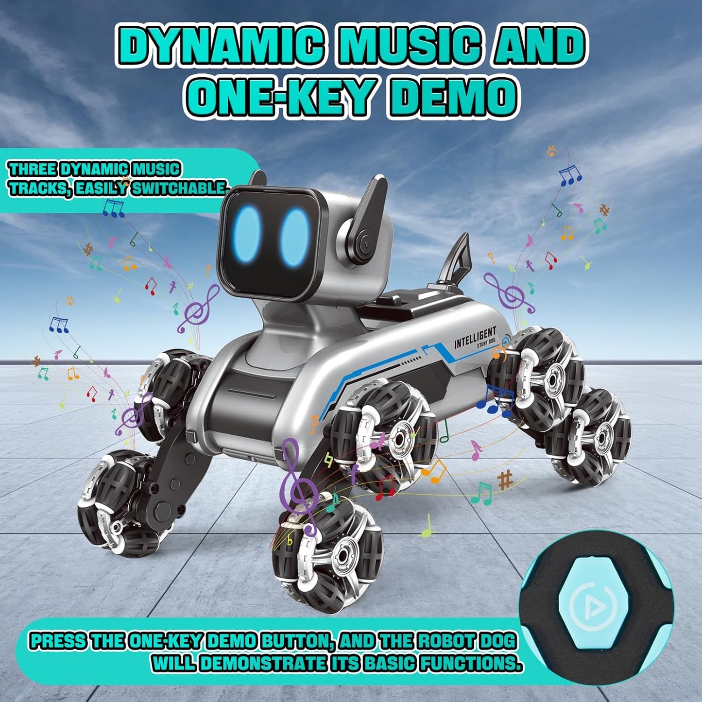 Remote Control Robot Dog Toy for Kids,