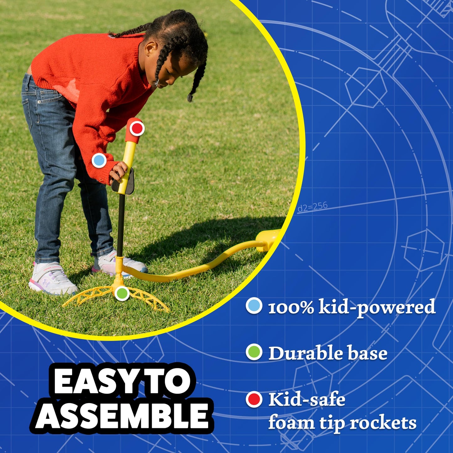 Stomp Dueling Rocket Launcher for Kids