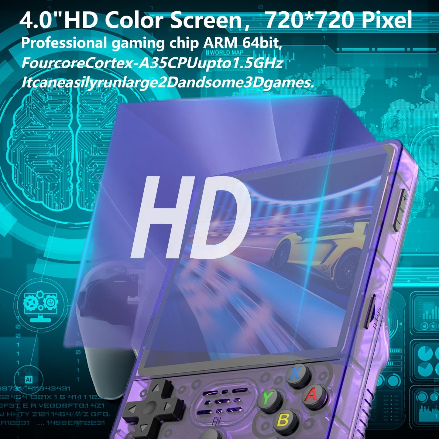 R36plus Handheld Retro Game Console