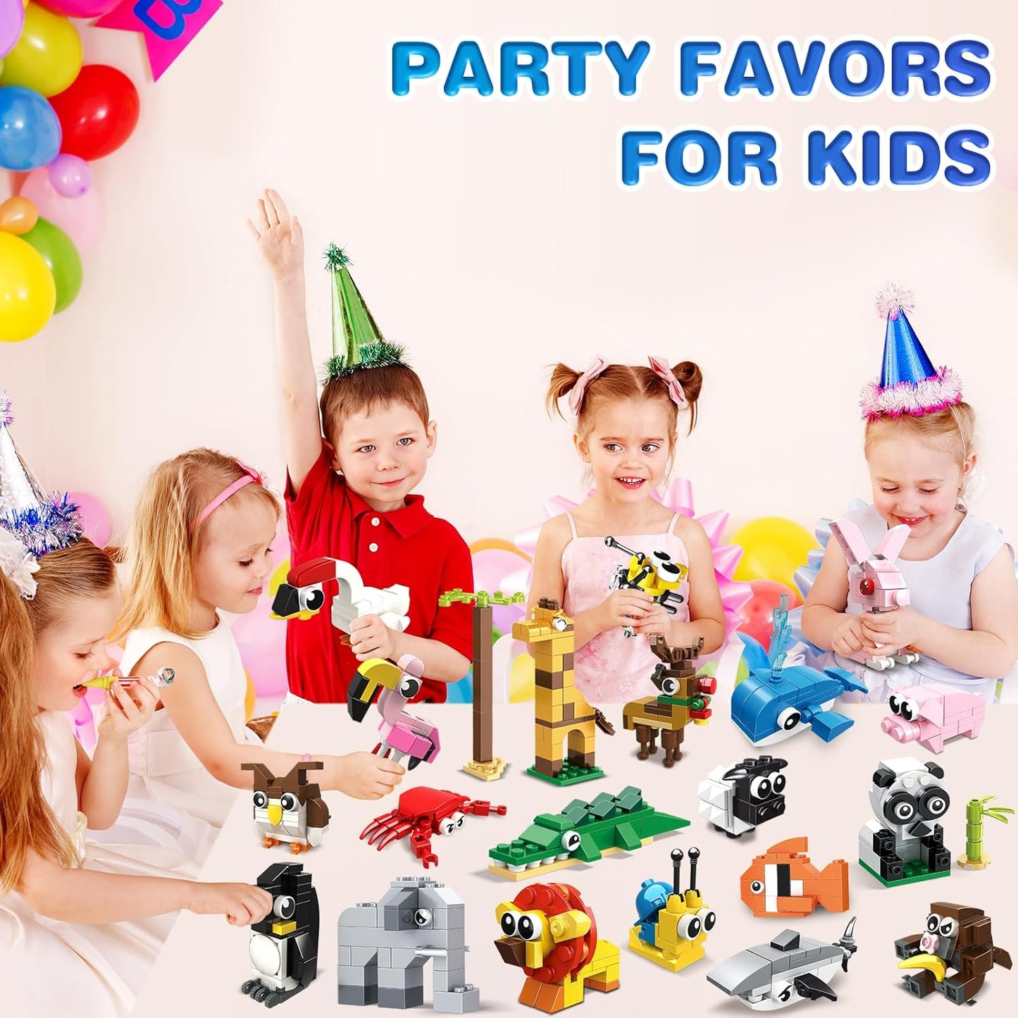 20 Pack Animals Building Blocks Toy for Easter