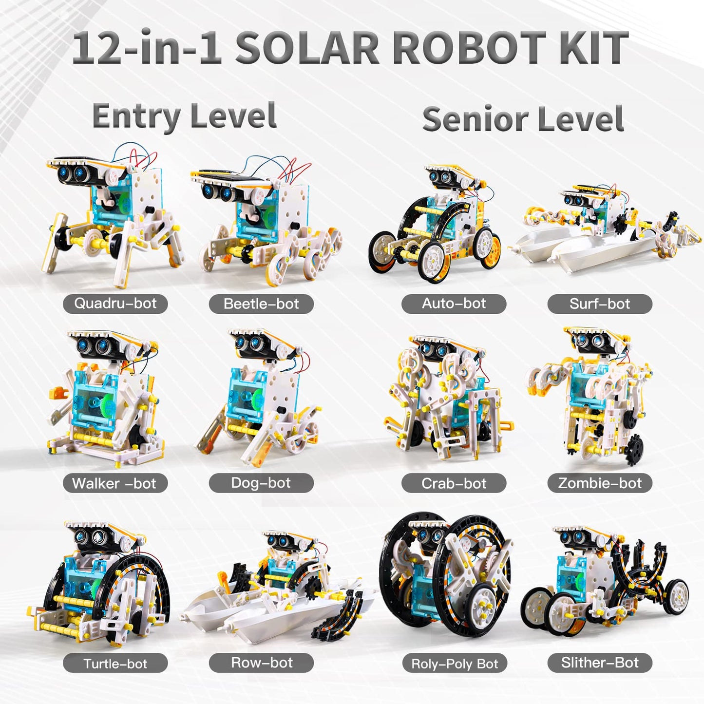 STEM Solar Robot Kit Toys Gifts f