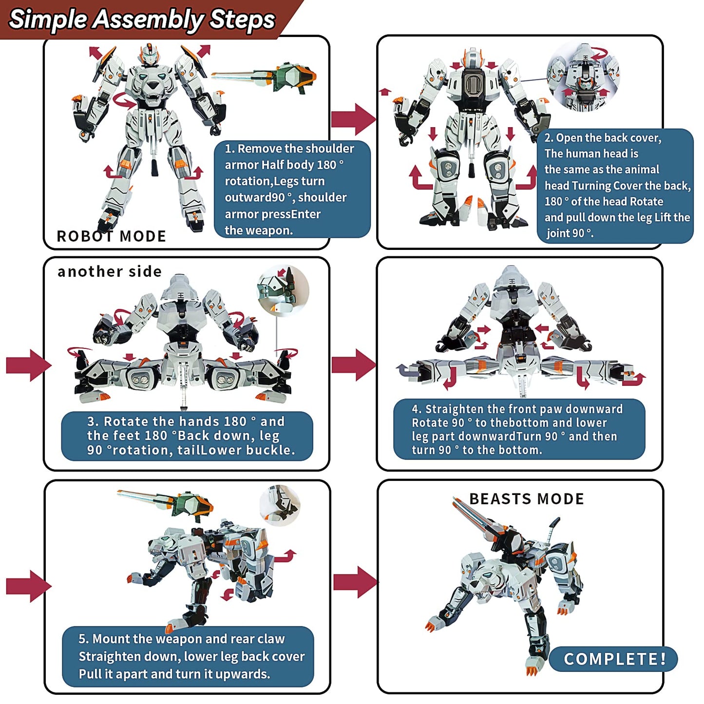 Animal Transforming Robot Toy