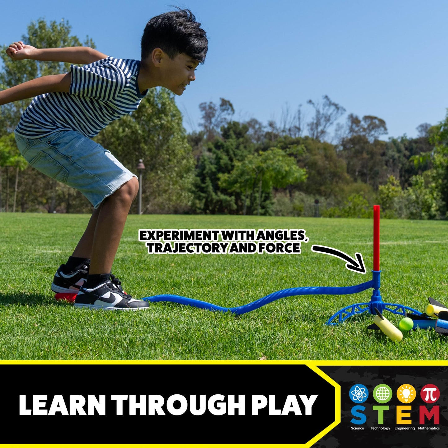 Stomp Rocket Jr Multi-Color Rocket Launcher for Kids