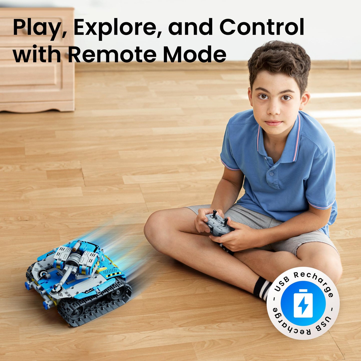 Robot Building Kit with Remote Control