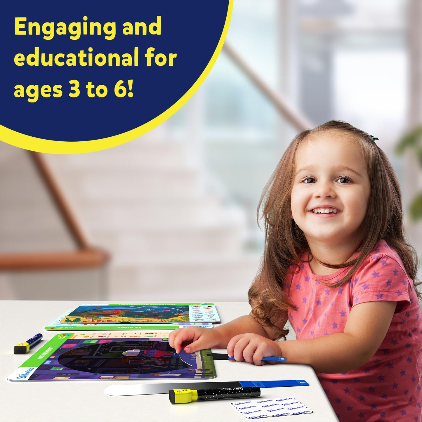 Skillmatics Search and Find Disney Princess Educational Game - Reusable Preschool Learning Activities, Perfect for Toddlers & Kids Who Love Toys, Art & Crafts, Gifts for Boys & Girls Ages 3, 4, 5, 6