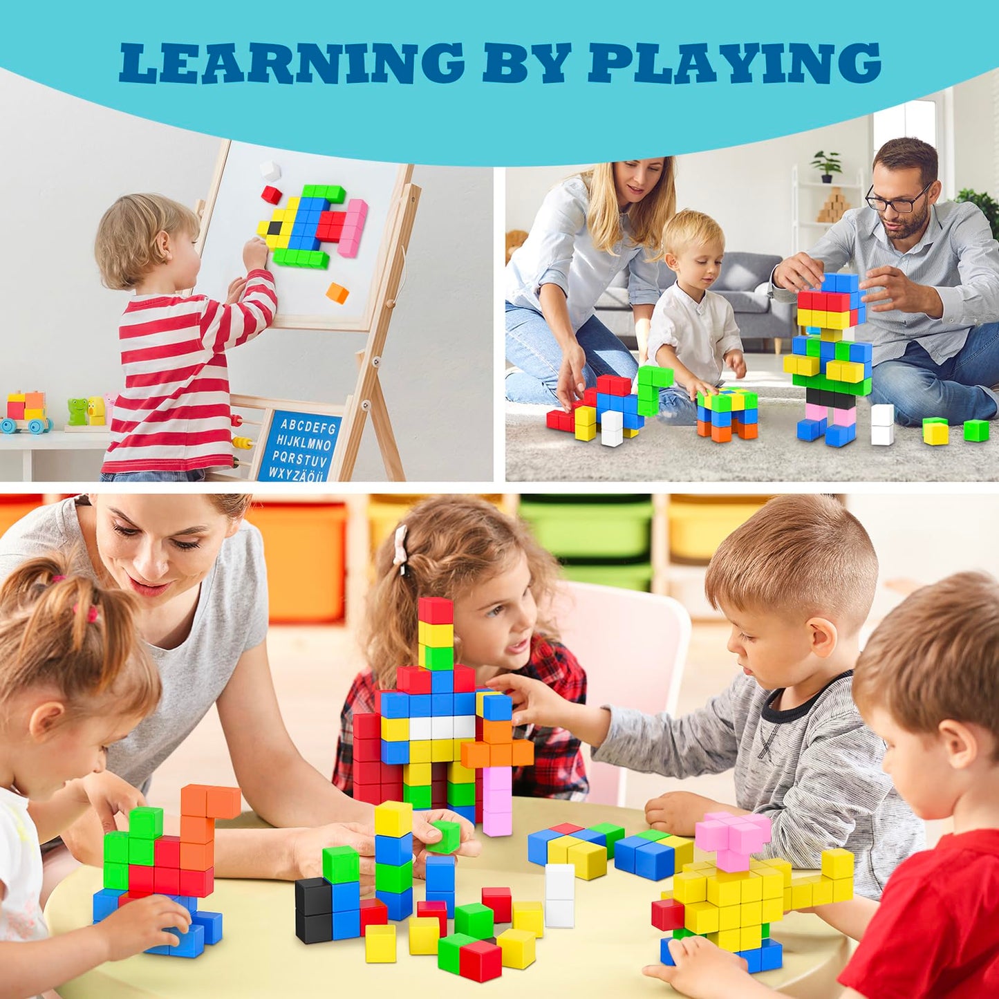 Magnetic Building Blocks Sensory Toys