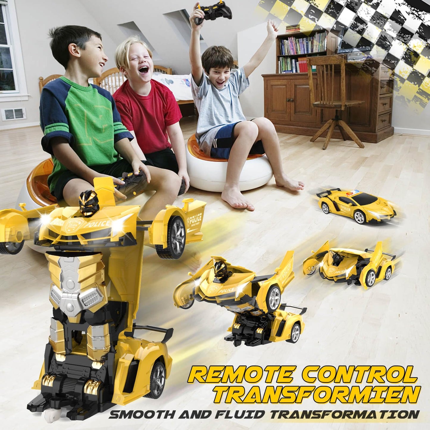 Transform Remote Control Car Toy for Kids