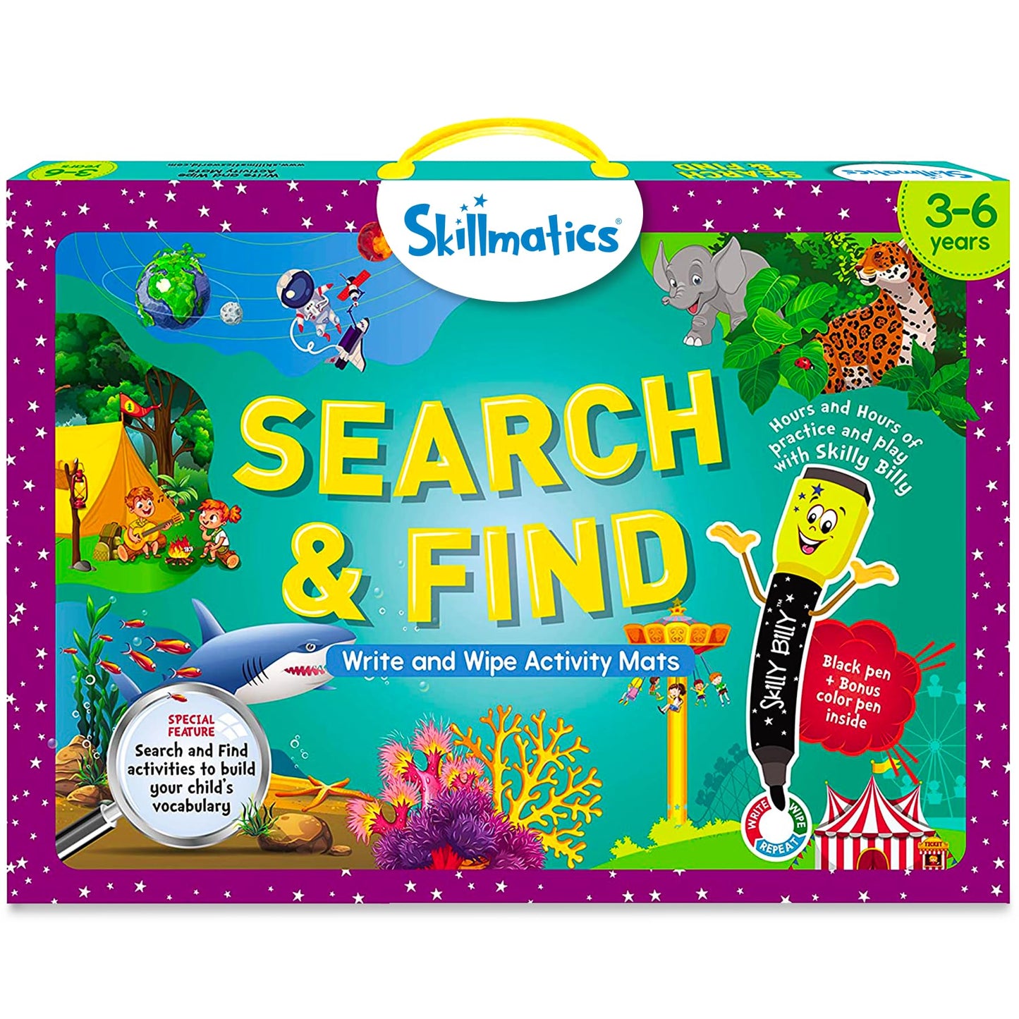 Skillmatics Search and Find Disney Princess Educational Game - Reusable Preschool Learning Activities, Perfect for Toddlers & Kids Who Love Toys, Art & Crafts, Gifts for Boys & Girls Ages 3, 4, 5, 6