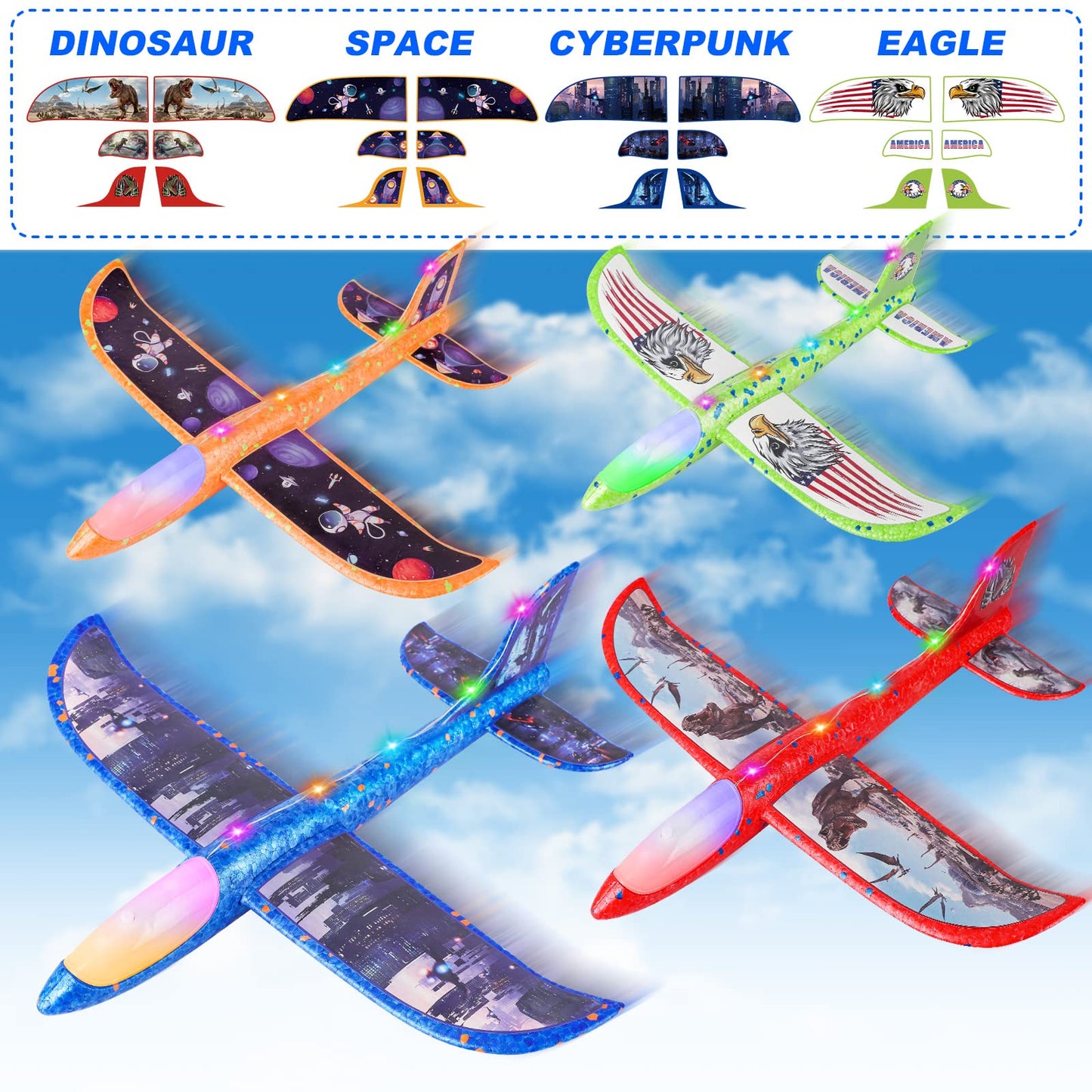 3 Pack Airplane Launcher Toys,