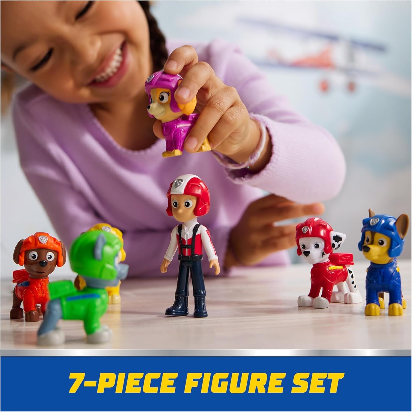 Paw Patrol: Air Rescue Toy Figures Gift Pack, with 7 Collectible Action Figures, Kids Toys for Boys & Girls Ages 3 and up