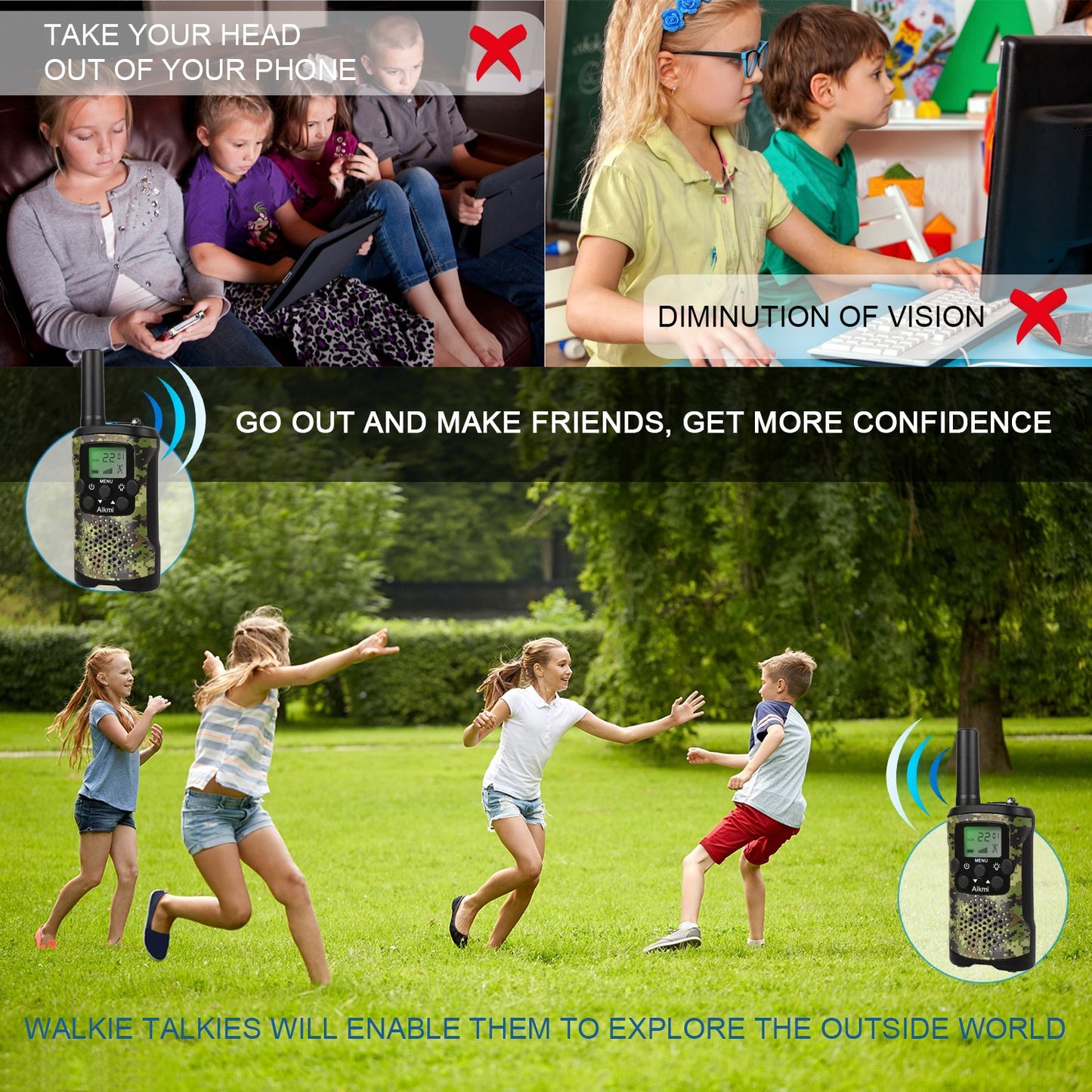 Handheld Walkie Talkies Durable Toy