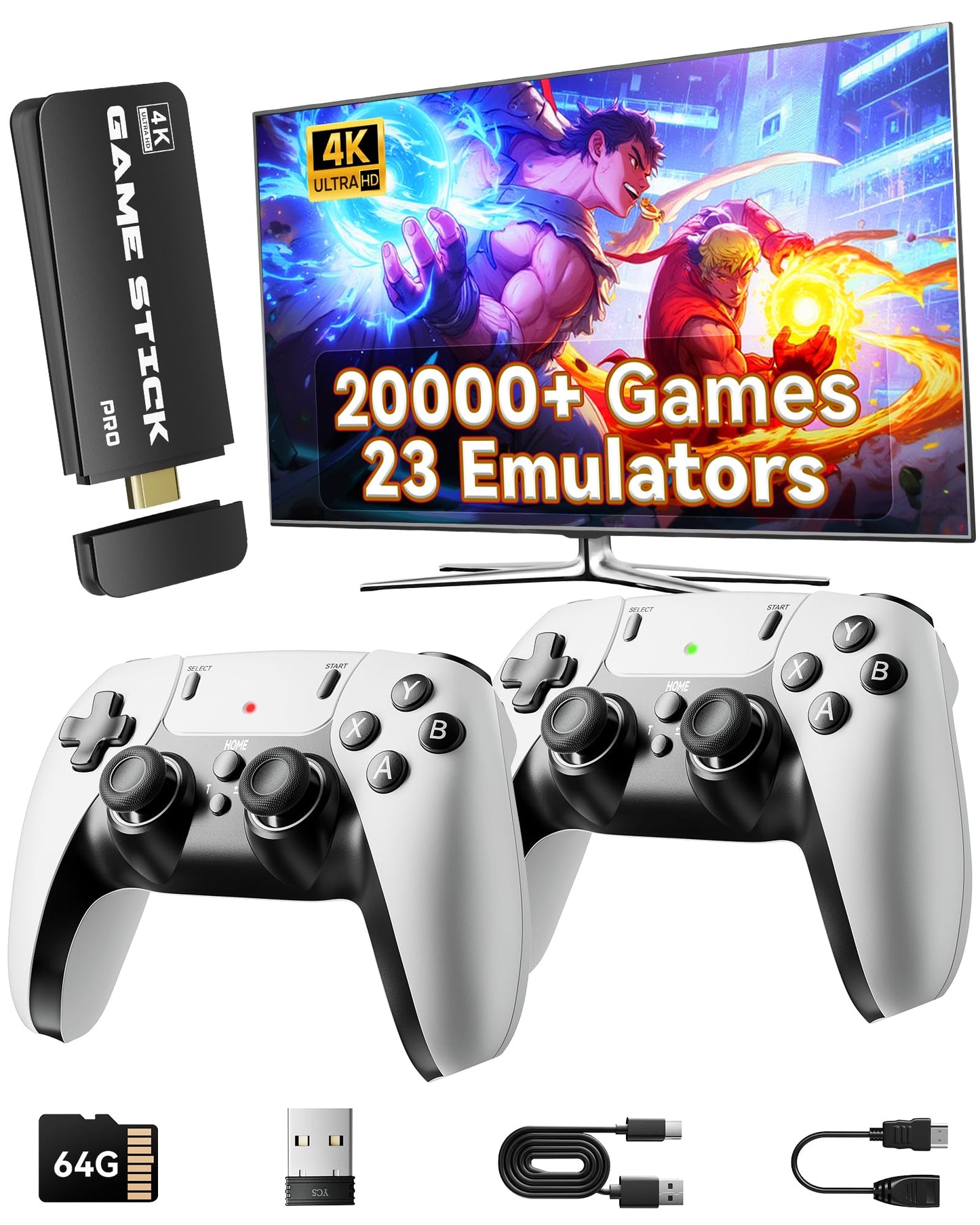 Retro Gaming Console, 20,000+ Retro Game Stick