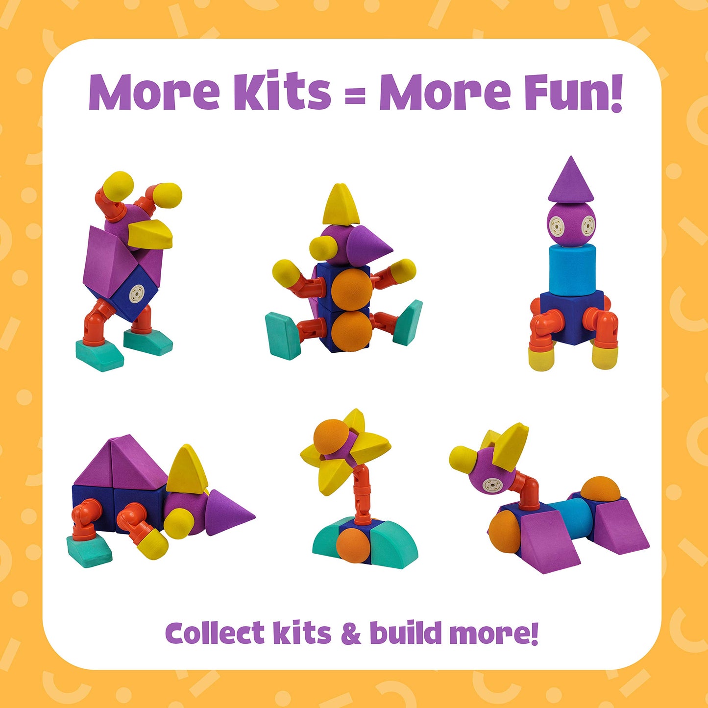 Magnetic Foam Bath Building Blocks