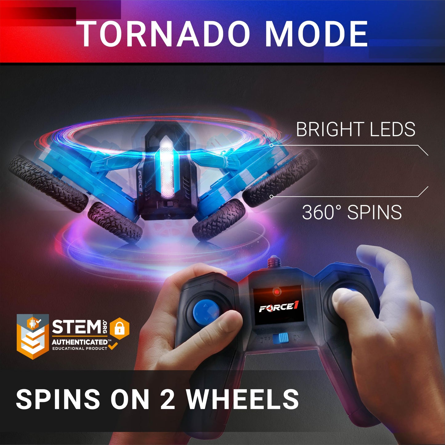 LED Remote Control RC Car for Kids