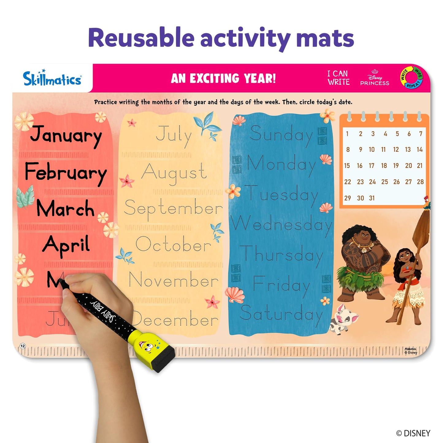Skillmatics Search and Find Disney Princess Educational Game - Reusable Preschool Learning Activities, Perfect for Toddlers & Kids Who Love Toys, Art & Crafts, Gifts for Boys & Girls Ages 3, 4, 5, 6
