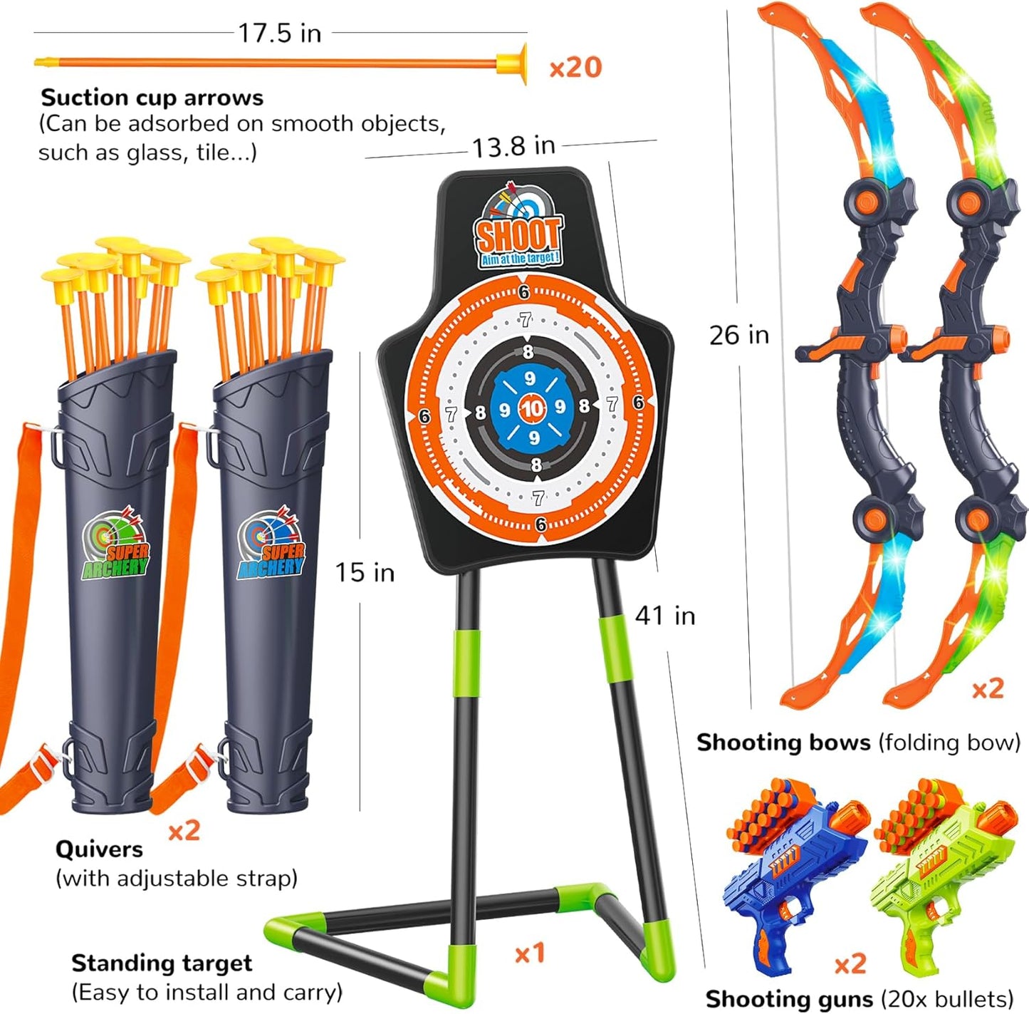 LED Archery Set for Kids