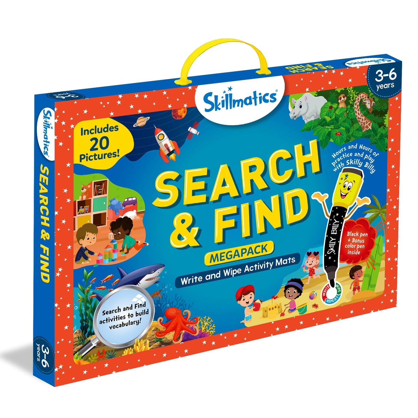 Skillmatics Search and Find Disney Princess Educational Game - Reusable Preschool Learning Activities, Perfect for Toddlers & Kids Who Love Toys, Art & Crafts, Gifts for Boys & Girls Ages 3, 4, 5, 6
