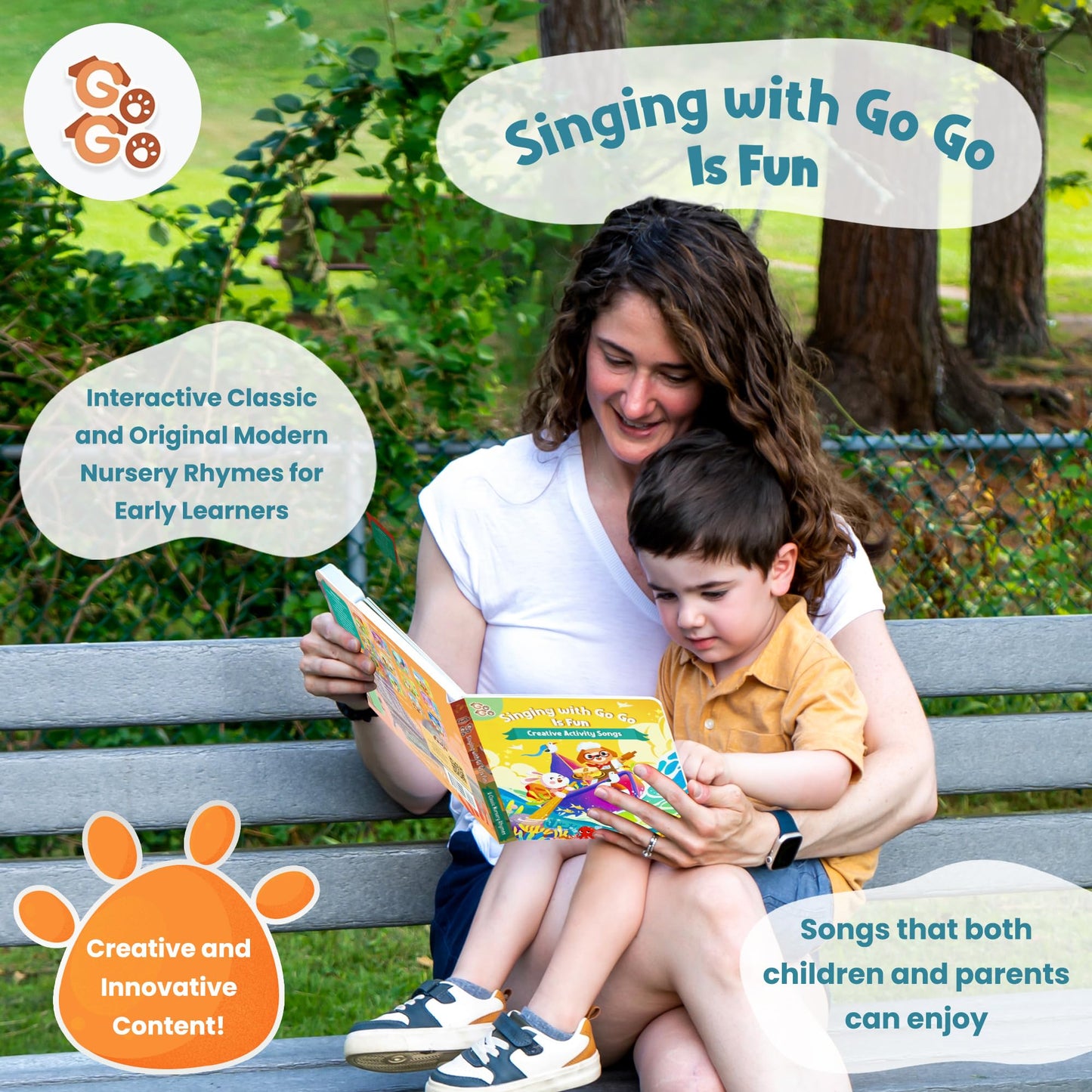 GO GO Creative Nursery Rhymes: Nursery Rhyme Books, Sound Books, 9 Songs, Musical Books for Toddlers 1-3, Talking Books for Toddlers 1-3, Music Books for Toddlers 1-3, Baby Music Book