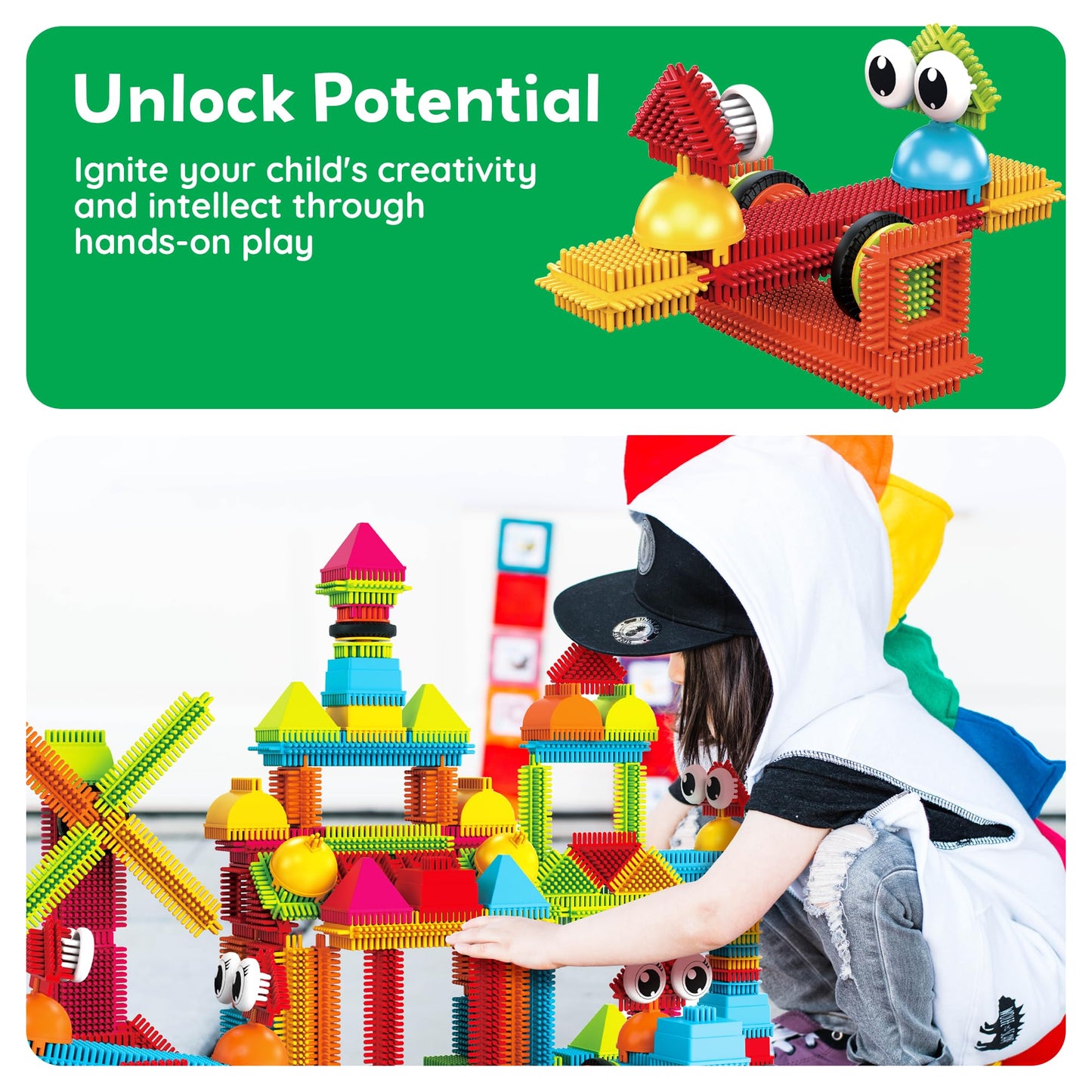 Interlocking Building Blocks Tiles Set
