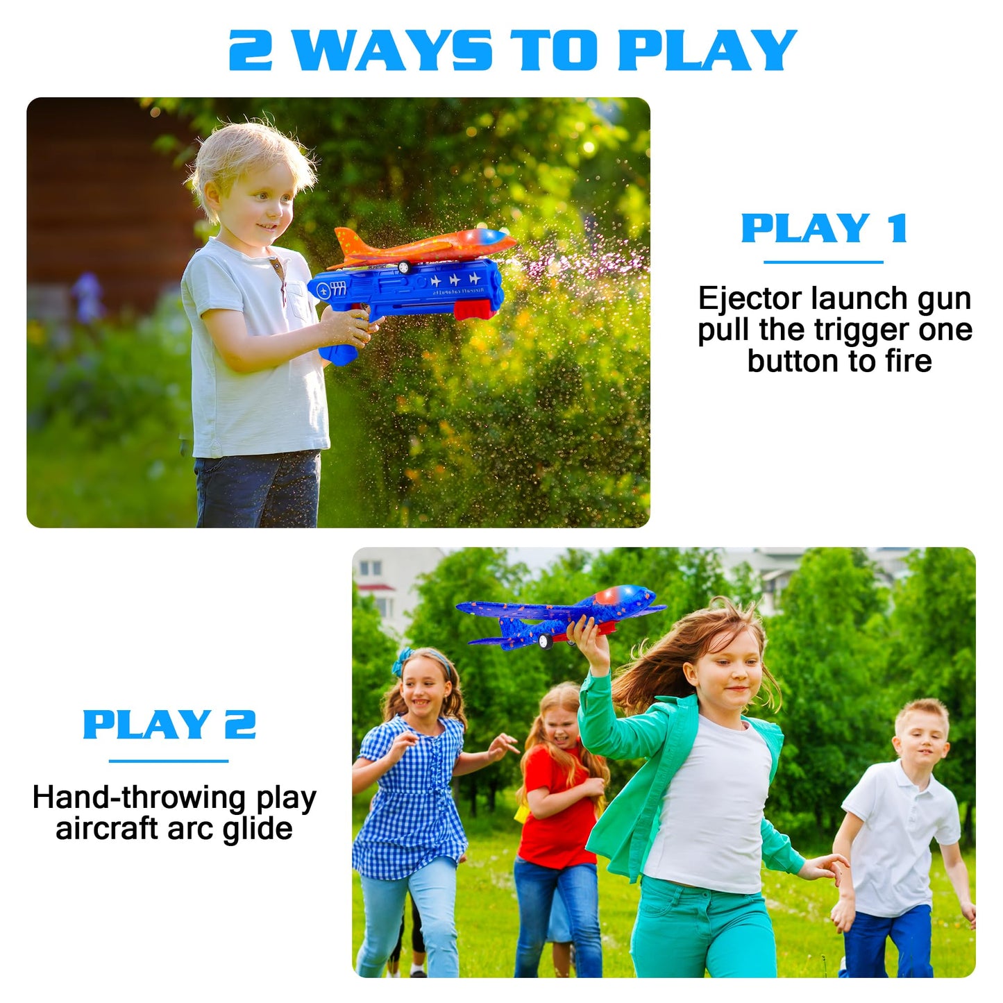 3 Pack Airplane Launcher Toys
